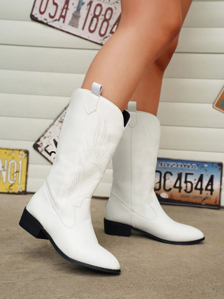 Drune - PU-Leder-Cowboystiefel mit weichem Innenfutter - image 15