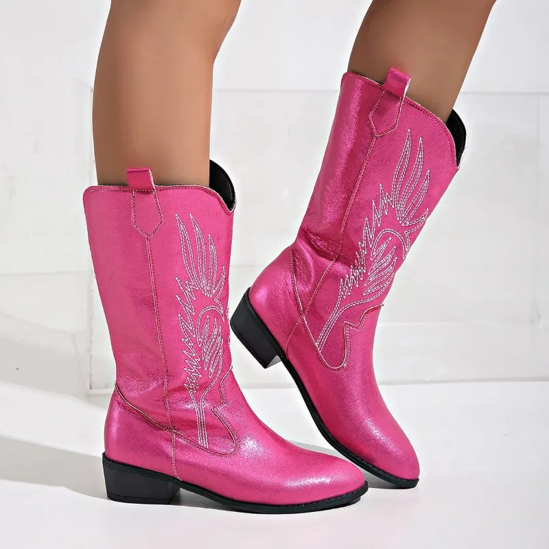 Drune - PU-Leder-Cowboystiefel mit weichem Innenfutter - image 18